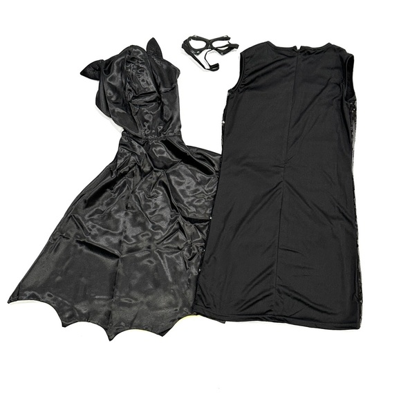 Chasing Fireflies Batgirl Sequin 3pc Halloween Cosplay Costume - Picture 8 of 8